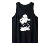 Cool Ghost Skateboarding Splash für Halloween-Spaß Tank Top