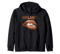Cool Melanin Girl Lips Graphic Tees, Black Girls Magic Style Kapuzenjacke