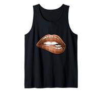 Cool Melanin Girl Lips Graphic Tees, Black Girls Magic Style Tank Top