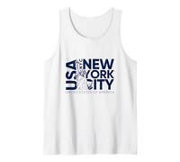 Cool NYC New York City Statue of Liberty with USA Flag Tank Top