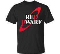 Cool Red Dwarf Logo Nostalgia Geek Men's T-Shirt Retro 90'S Sitcom Red Dwarf T-Shirt Black L