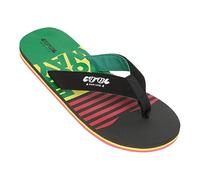 COOL shoe corp. - Flip-Flops, Nickel, leicht, Rasta, 43 EU Étroit