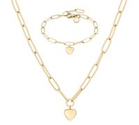 Cool Time Kids Herz Armband mit Anhänger und Halskette Set CS-0005-NB