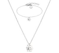 Cool Time Kids Smiley Armband mit Anhänger und Halskette Set CS-0006-NE