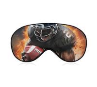 Coole American Football Augenmaske für Damen & Herren, atmungsaktive & verstellbare Augenabdeckung, ultraweiche Schlafmaske, leichte Reise-Augenbinde für Flugzeug, Nickerchen, Nachtschlaf