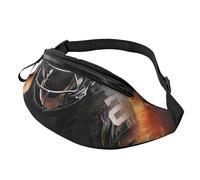Coole American Football Bauchtasche für Herren und Damen, wasserdichte Sportgürteltasche, modische Gürteltasche, Crossbody-Tasche, Hüfttasche mit verstellbarem Riemen, große Schultertasche, Geldbörse