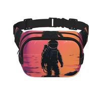 Coole Astronauten-Bauchtasche, verstellbare Umhängetasche, große Hüfttasche, Reisegürteltasche, Unisex, Bauchtasche
