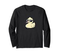 Coole Ente mit Sonnenbrille T-Shirt - Cute Duck Cartoon Tee - Langarmshirt