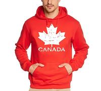Coole-Fun-T-Shirts Canada Vintage NEU AHORN Kapuzensweater Kanada Rot-Weiss GR.XL