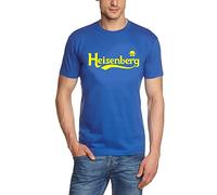 Coole-Fun-T-Shirts Heisenberg Logo T-Shirt blau-gelb Gr.2XL