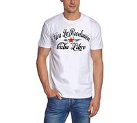 Coole-Fun-t-Shirts Herren t-Shirt Viva La Revolution Kuba Libre Vintage Weiss GR.XL