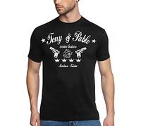 Coole Fun T-Shirts Pablo & Tony Cocaine Business Escobar & Montana schwarz T-Shirt GR.M