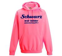 Coole-Fun-T-Shirts Schwarz war leider ausverkauft ! NEON Sweatshirt mit Kapuze Hoodie floureszierend, neonpink Gr.XL