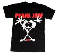 Coole-Fun-T-Shirts T-Shirt Pearl Jam - Stickman, schwarz, M, FT14