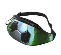 Coole Fußball-Bauchtasche für Herren und Damen, leicht, verstellbar, modische Hüfttasche für Reisen, Wandern, Laufen