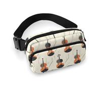 Coole Gürteltasche mit Cello-Aufdruck, Umhängetasche für Damen, modische Gürteltasche