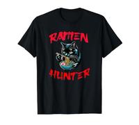 Coole Katze isst Ramen Cartoon Ramen Hunter Nudelliebhaber Preisgünstiges Grafik-T-Shirt