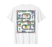 Coole Playmat Race Car Track On Back Dad Race Car Mat T-Shirt