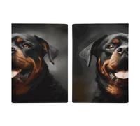 Coole Rottweiler-Reisepasshülle, ultradünn, PU-Leder, Reisedokumenten-Organizer, kompakt, Premium, internationaler US-Pass, Schutzhülle für Damen und Herren