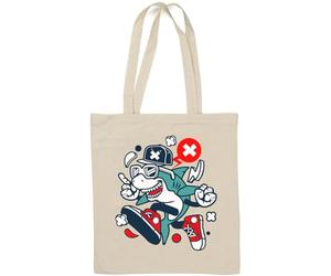 Coole Sonnenbrille Rapper Shark Art Natürliche Baumwolle Tragetasche Weiß