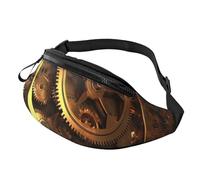 Coole Steampunk-Ausrüstungs-Bauchtasche für Herren und Damen, modische Hüfttasche, Reise-Crossbody-Tasche mit verstellbarem Gurt, überall Gürteltasche, wasserdichte Brusttasche, Radsporttasche
