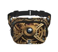 Coole Steampunk Gears Bauchtasche, verstellbare Umhängetasche, große Hüfttasche, Reisegürteltasche, Unisex, Bauchtasche