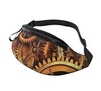 Coole Steampunk-Gürteltasche für Herren und Damen, modisch, zum Laufen, wasserdicht, Crossbody-Tasche mit verstellbarem Riemen, Sport-Hüfttasche für Reisen