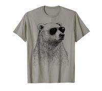 Cooler Eisbär mit Sonnenbrille, lustiger Winter, Wintersport T-Shirt