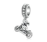 Cooler Motorrad-Charm aus 925er Sterlingsilber, passend für Pandora-Armband-Ketten