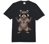Cooler Waschbär Rock On Rock n Roll Festival Metall Musik Lustig Comfort Colors Adult Heavyweight T-Shirt