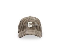 Cooles Cap mit Karo-Muster und C-Patch kamel - Gr. - one size