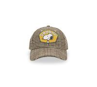 Cooles Cap mit Karo-Muster und Snoopy-Patch beige - Gr. - one size