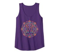 Cooles Lebensbaum-Symbol im Mandala-Kunst-Stil für Herren und Damen Tank Top