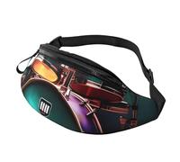 Cooles Schlagzeug-Set, Bauchtasche für Herren und Damen, wasserdichte Sport-Hüfttasche, modische Gürteltasche, Umhängetasche, Hüfttasche mit verstellbarem Riemen, große Schultertasche, Geldbörse für