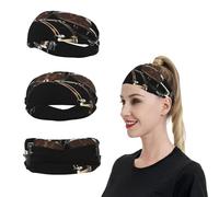 Cooles Schlagzeug-Set, Sport-Stirnbänder für Männer und Frauen, Schweißbänder, feuchtigkeitsableitend, Workout-Schweißbänder, Herren, Lauf-Stirnband, Schweiß-Stirnbänder für Tennis, dehnbares Haarband