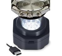 Coolfire - Typ-C UV-freies Solar-Uhr-Schnellladegerät für alle Öko-Solaruhren für Männer, Reloj Hombre Tragbares Batterieladegerät. für alle Arten von Öko-Solaruhren. (schwarz)