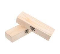 COOLHIYA Holzschachtel für Büro und Selbstgemacht Projekte Einzigartiges Design mit Deckel 2 Stück Beige Leicht zu Reinigen für Schüler und Jugendliche