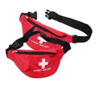 COOLHIYA Medizinische Reise Bauchtasche 2 Stück Robuste Erste Hilfe Taschen aus Nylon für Auto Camping und Outdoor Aktivitäten mit Praktischem Tragegurt