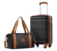 COOLIFE Ryanair Kabinenkoffer Set 2tlg - 55x35x20+40x25x20 EasyJet TSA