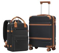 COOLIFE Ryanair Kabinenkoffer-Set 2tlg - 55x40x20+40x30x20 cm EasyJet TSA