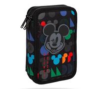 CoolPack Disney Mickey Mouse Jumper 2 Federmäppchen gefüllt - 2-Fach Schulmäppchen mit Mickey Mouse Motiv | Etui mit Schreib-, Mal- & Zeichenzubehör