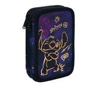 CoolPack Disney Stitch Gold Jumper Federmäppchen - Befülltes Etui mit 2 Fächern