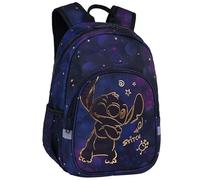 CoolPack Disney Stitch Rucksack, Galaxy Design mit Goldenem Stitch Motiv, Dunkelblau/Lila, 11 Liter, Leicht, Gepolsterte Schultergurte, für Schule und Freizeit