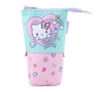 CoolPack Hello Kitty Federmäppchen Mona - raffbares Etui - Steht aufrecht als Stiftehalter - Kosmetiktasche