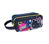 CoolPack Hello Kitty Federmäppchen Primus - Etui mit 3 Reißverschlussfächern - Etui mit Trageschlaufe - Hello Kitty Graffiti