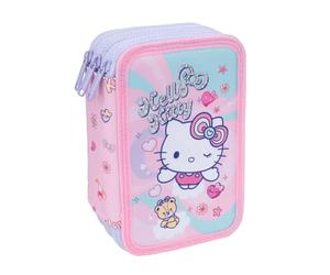 CoolPack Hello Kitty Schulmäppchen Jumper 3 - gefülltes Etui mit 3 Fächern - Pinkes Etui