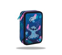CoolPack Stitch 2-Fach Federmäppchen gefüllt - Schulmäppchen mit Stitch Motiv | Etui für Schule, Freizeit, Schreiben, Malen & Zeichnen
