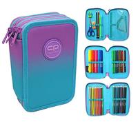 Patio, Etui, pencil case Triple pencil case with accessories Jumper 3 Gradient blueberry and blue E67505 CoolPack