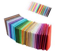 Coolty 40 Farben Filzstoff, Bastelfilz Filz Blätter für Nähen DIY Handwerk Patchwork, 30 cm x 30 cm/12 zoll x 12 zoll, 40 Stück