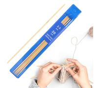 Coopay 5 Stück Bambus Nadelspiel 2,5 mm Stricknadeln Set, 20 cm Länge Stricknadeln für Socken, Schals, Mützen, Haustier, Pullover, Socken stricken für anfänger, Sockennadeln 2,5 mm
